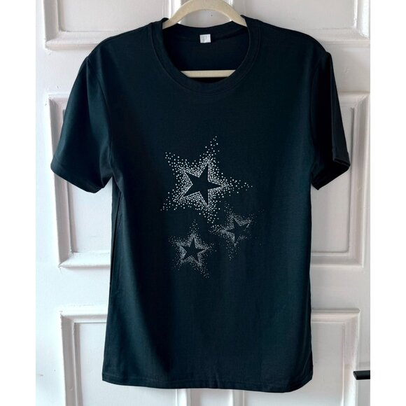 Theater Star Graphic T Shirt Size M Black Cotton Short Sleeve Top Audition - Picture 8 of 11